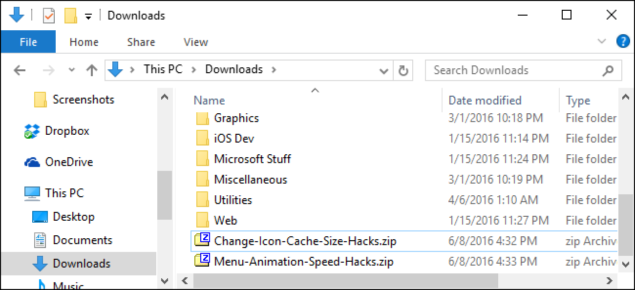 Change default download folder location